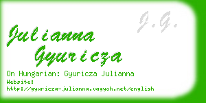 julianna gyuricza business card